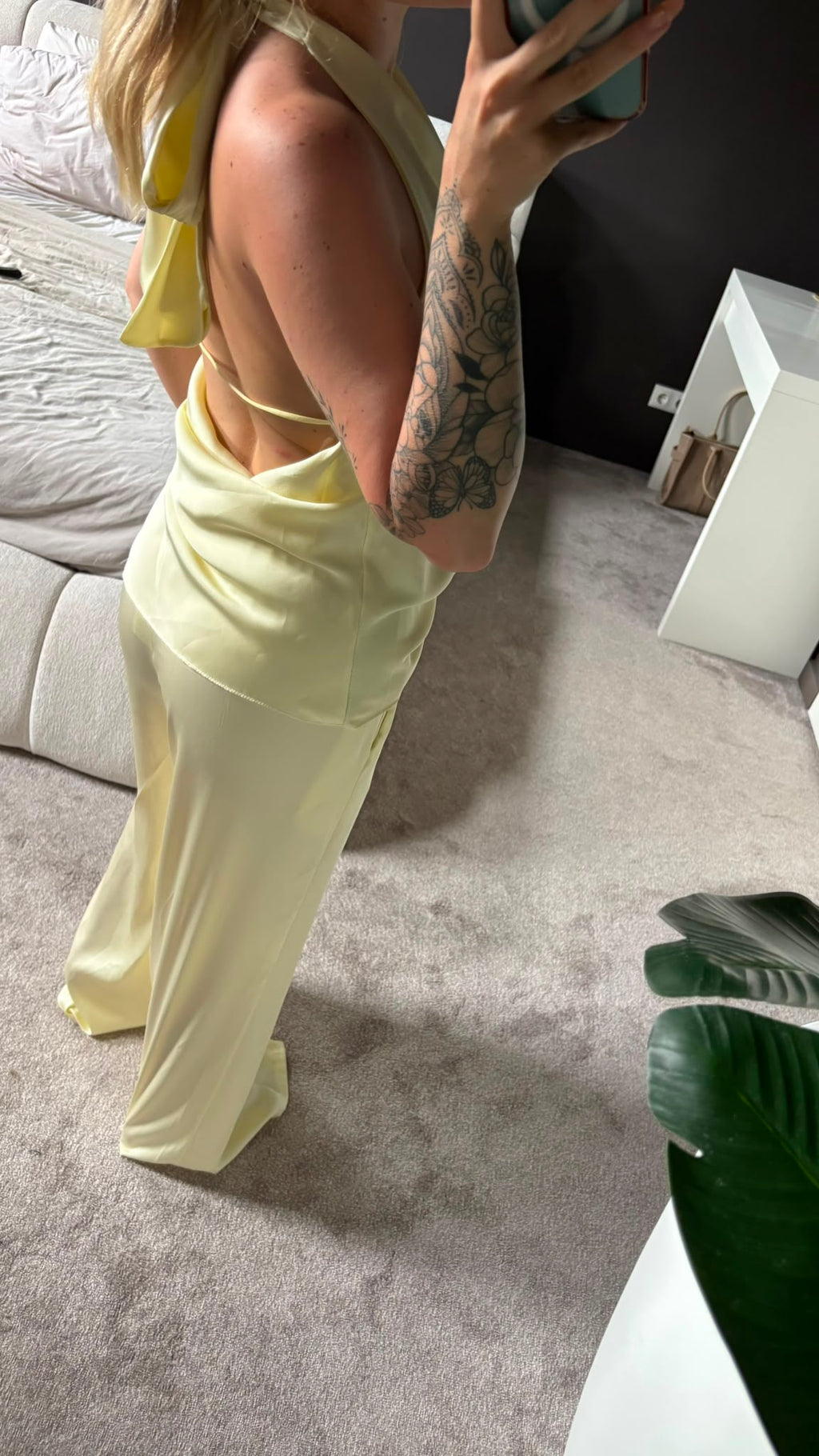 Satijnen Halter Set